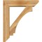 Ekena Millwork Imperial Slat Rough Sawn Bracket w/ Offset Brace, Western Red Cedar, 8"W x 34"D x 40"H BKT0806X34X40IMP06RWR - alternate 3
